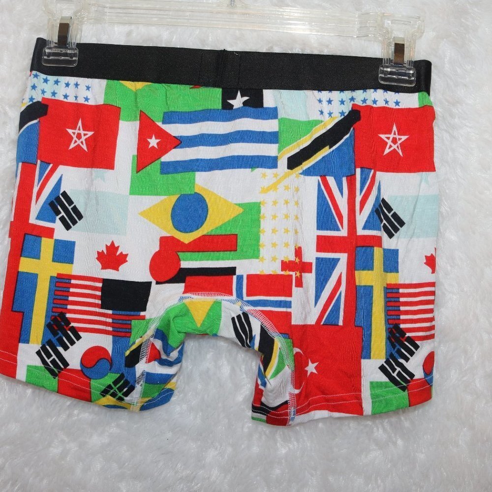 MeUndies world flag men's/teens boxer briefs size small - Picture 2 of 4
